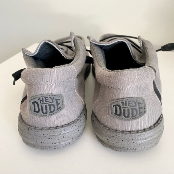 Hey Dude Men\'s Light Gray Slip-On Loafers
